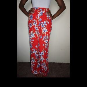 Fashion Nova Floral Print Pants NWT